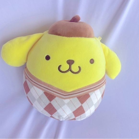 7"  Squishmallows Hello Kitty Plaid Pompompurin - Picture 4 of 8